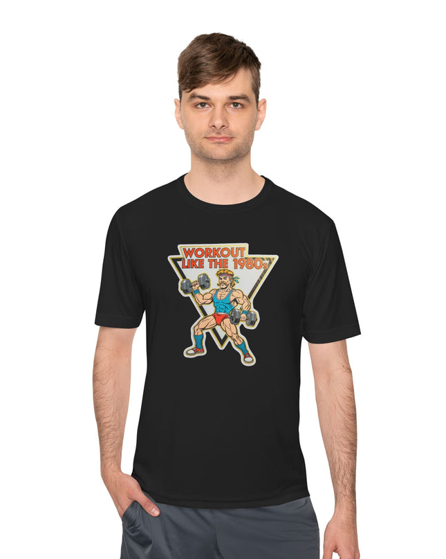 The 'Workout Like The 1980s' Muscle Man Workout Shirt
