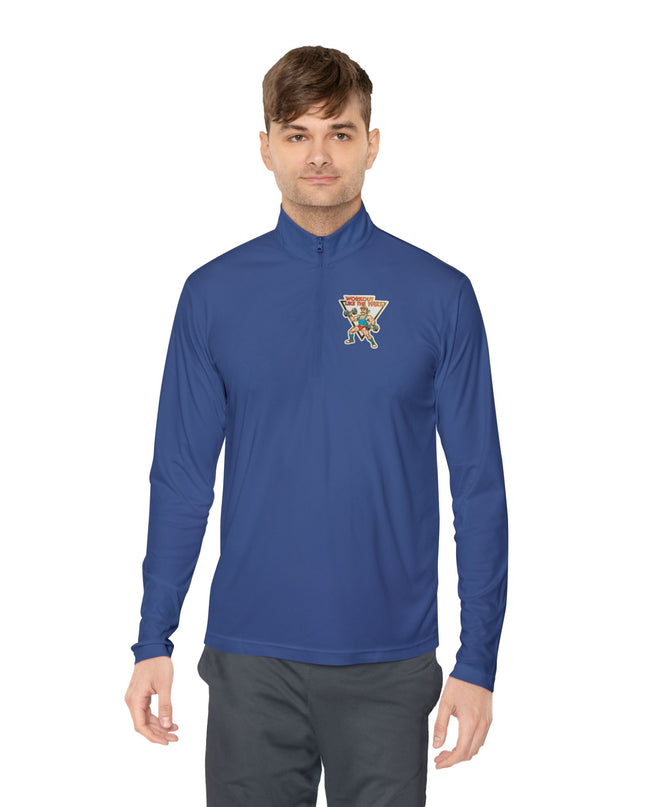 The 'Workout Like The 1980s' Muscle Man Quarter-Zip Pullover