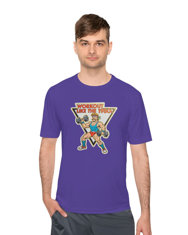 The 'Workout Like The 1980s' Muscle Man Workout Shirt