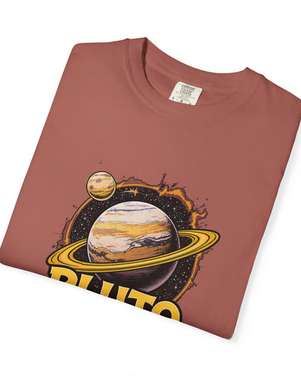 The 'Pluto, Never Forget!' Cart  Unisex Garment-Dyed T-shirt