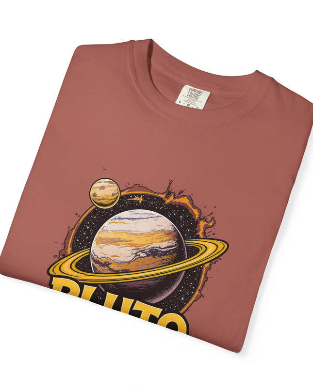 The 'Pluto, Never Forget!' Cart  Unisex Garment-Dyed T-shirt