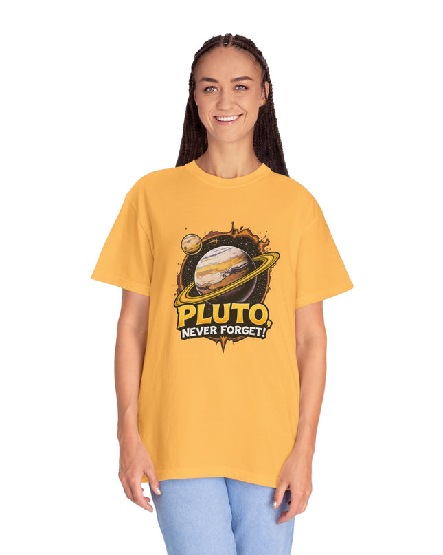 The 'Pluto, Never Forget!' Cart  Unisex Garment-Dyed T-shirt