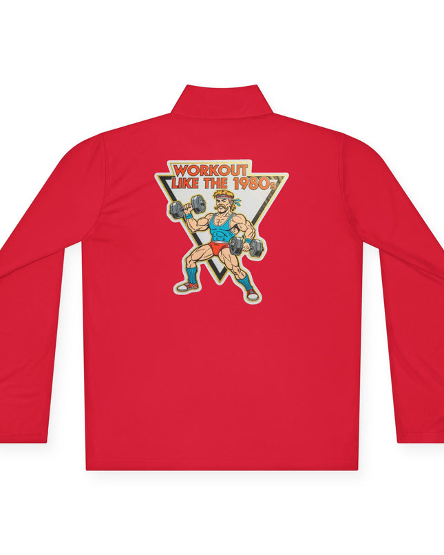 The 'Workout Like The 1980s' Muscle Man Quarter-Zip Pullover