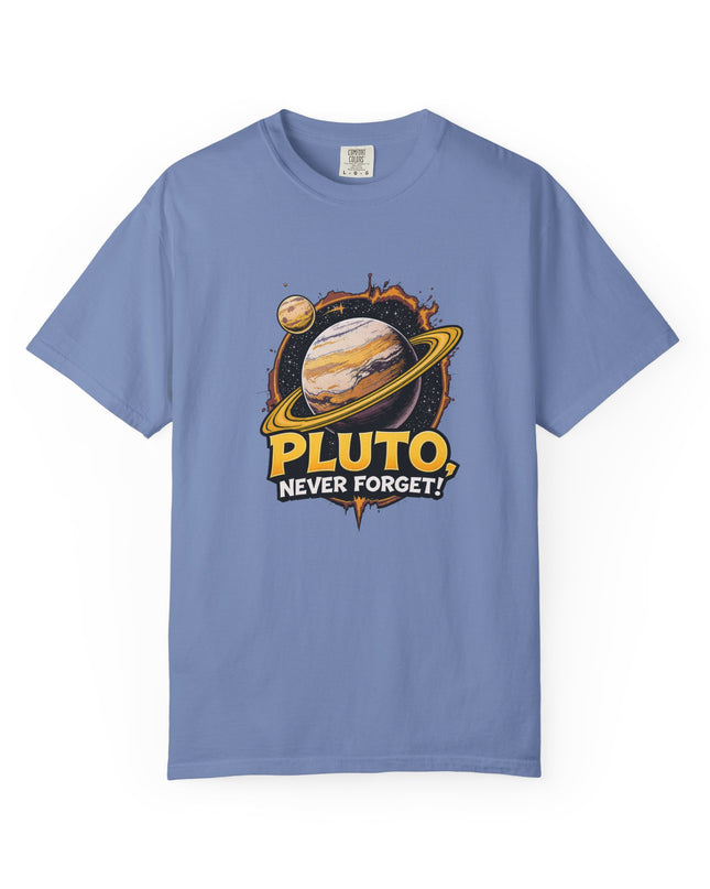 The 'Pluto, Never Forget!' Cart  Unisex Garment-Dyed T-shirt