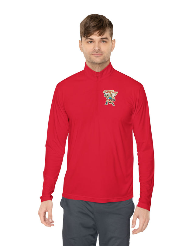 The 'Workout Like The 1980s' Muscle Man Quarter-Zip Pullover