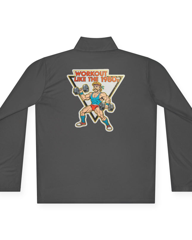 The 'Workout Like The 1980s' Muscle Man Quarter-Zip Pullover