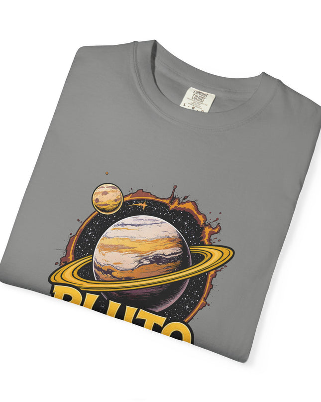 The 'Pluto, Never Forget!' Cart  Unisex Garment-Dyed T-shirt