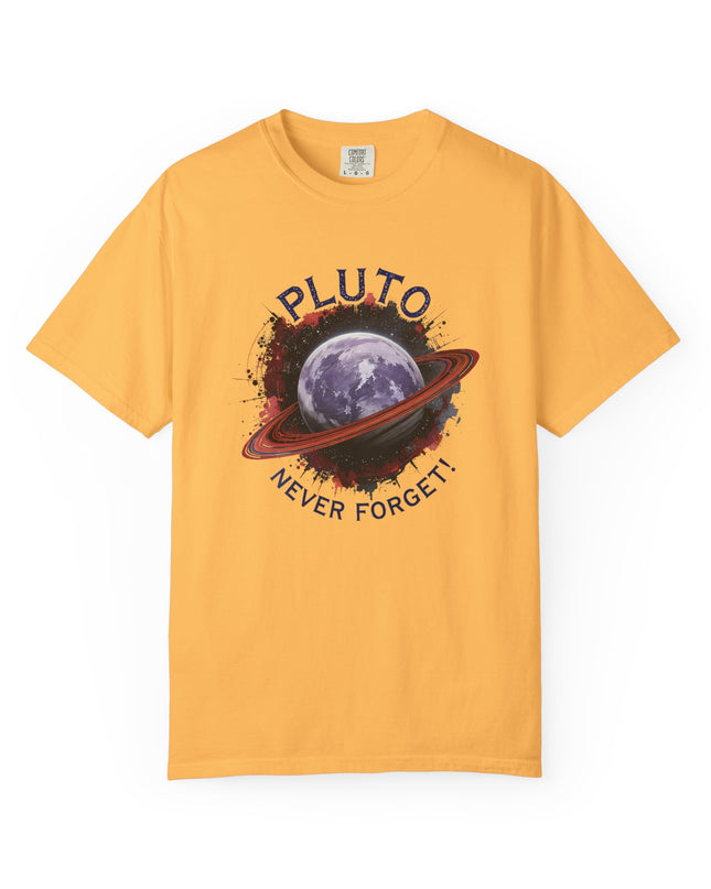 The 'Pluto, Never Forget!' Dram  Unisex Garment-Dyed T-shirt