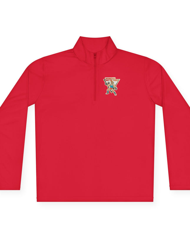 The 'Workout Like The 1980s' Muscle Man Quarter-Zip Pullover