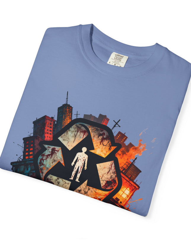 The 'Recycle More Humans!' Urban  Unisex Garment-Dyed T-shirt