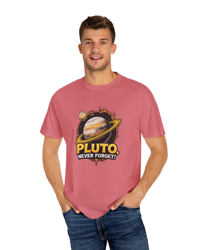 The 'Pluto, Never Forget!' Cart  Unisex Garment-Dyed T-shirt