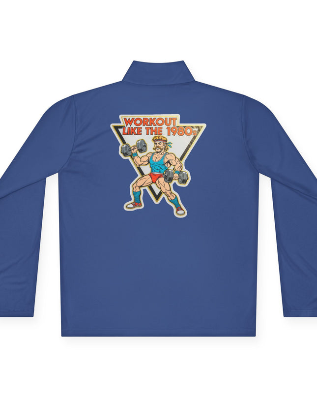 The 'Workout Like The 1980s' Muscle Man Quarter-Zip Pullover