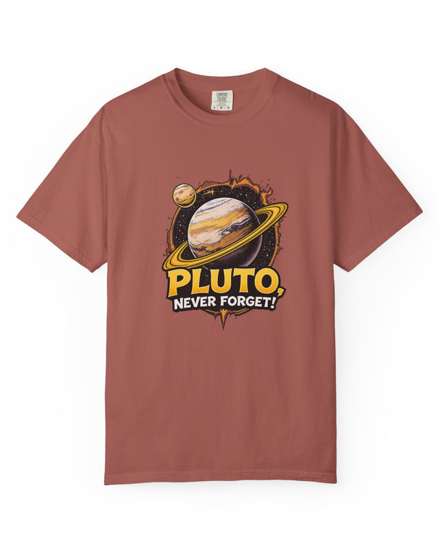 The 'Pluto, Never Forget!' Cart  Unisex Garment-Dyed T-shirt