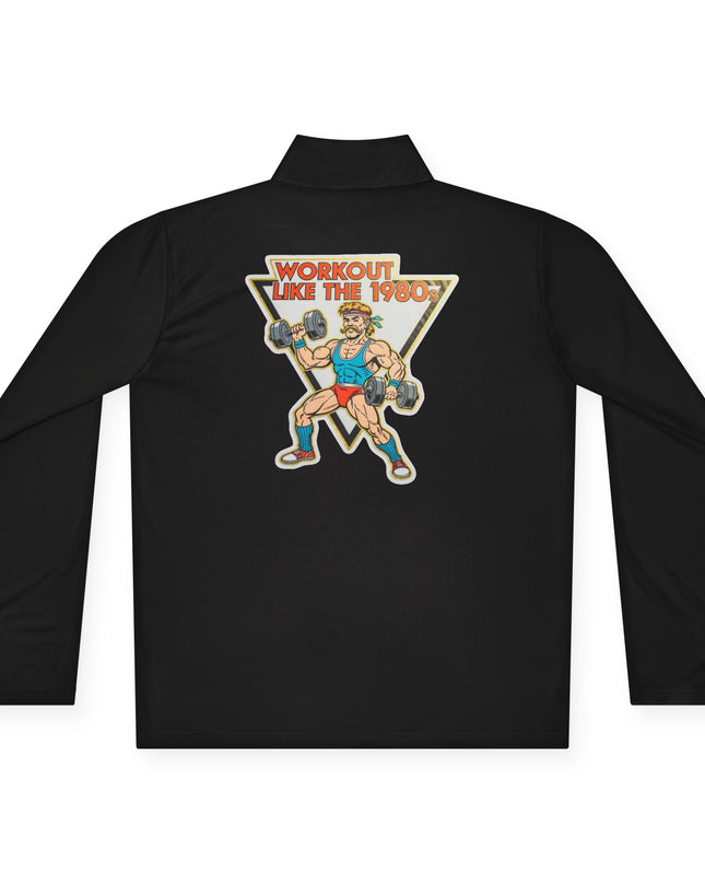 The 'Workout Like The 1980s' Muscle Man Quarter-Zip Pullover