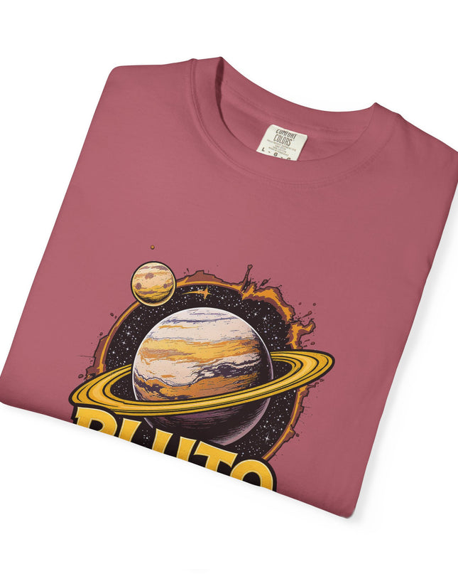 The 'Pluto, Never Forget!' Cart  Unisex Garment-Dyed T-shirt