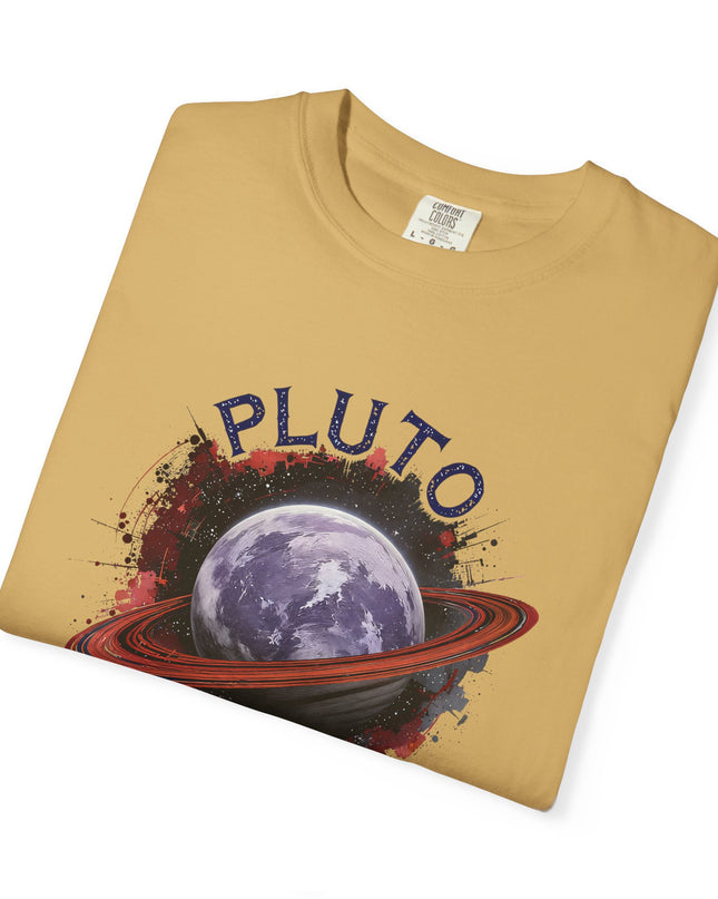 The 'Pluto, Never Forget!' Dram  Unisex Garment-Dyed T-shirt