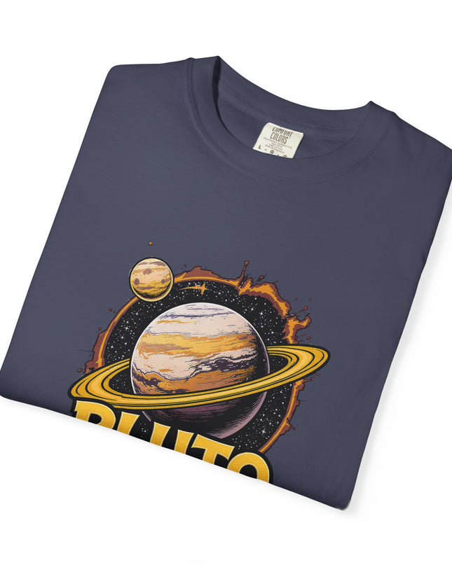 The 'Pluto, Never Forget!' Cart  Unisex Garment-Dyed T-shirt