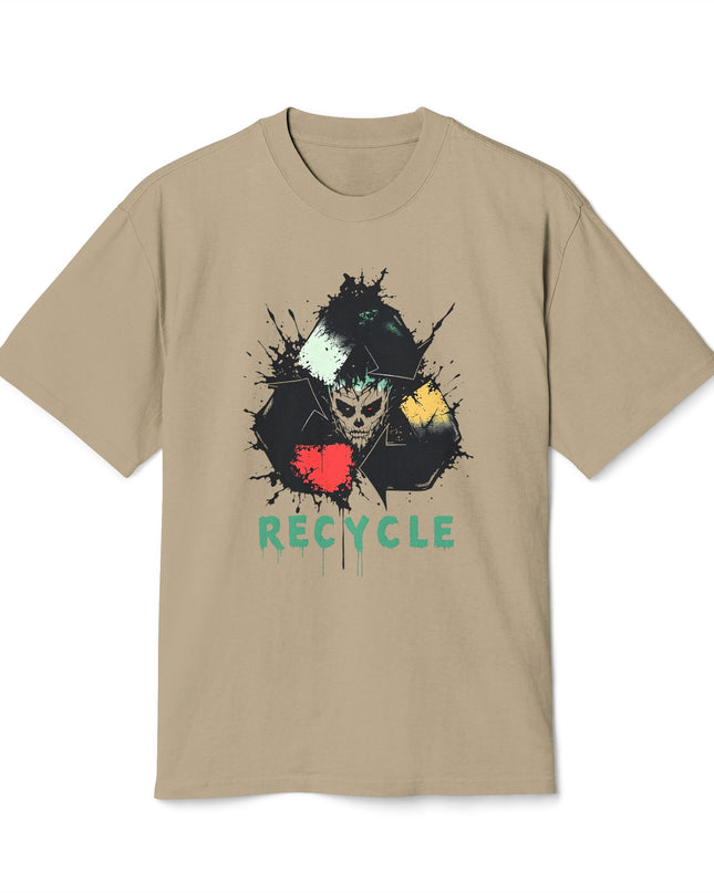 The 'Recycle More Humans' v2 T-Shirt, Eco-Friendly Graphic Tee, Save the Earth Apparel, Sustainable Clothing, Upcycled Materials Shirt