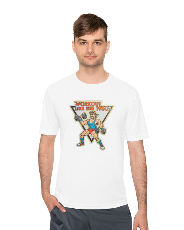 The 'Workout Like The 1980s' Muscle Man Workout Shirt