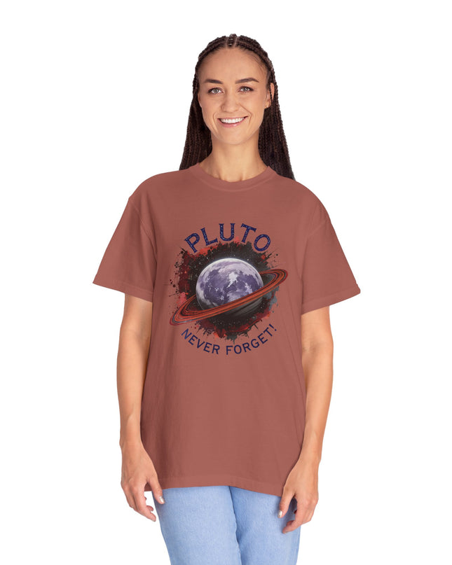 The 'Pluto, Never Forget!' Dram  Unisex Garment-Dyed T-shirt