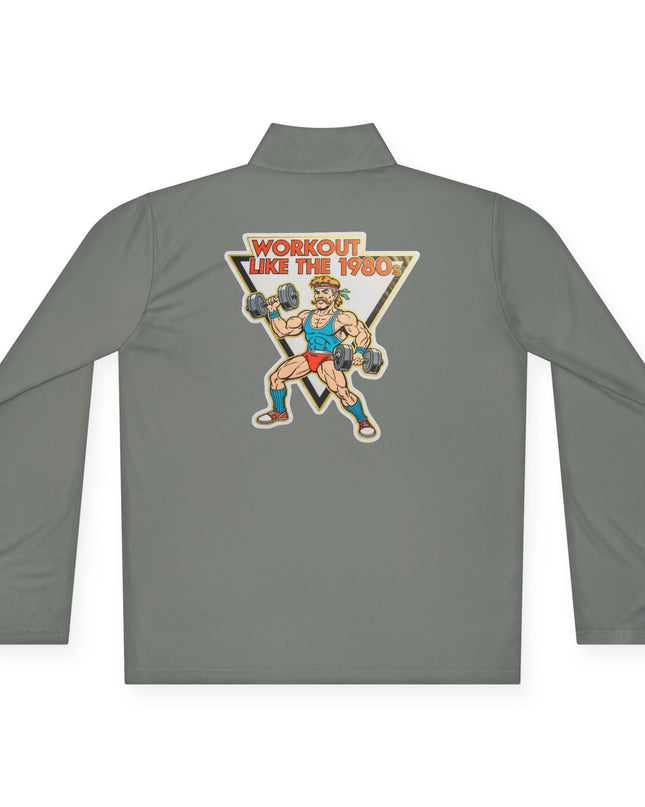 The 'Workout Like The 1980s' Muscle Man Quarter-Zip Pullover