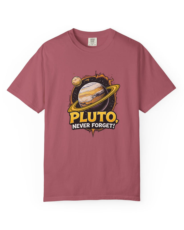 The 'Pluto, Never Forget!' Cart  Unisex Garment-Dyed T-shirt