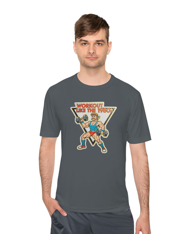 The 'Workout Like The 1980s' Muscle Man Workout Shirt