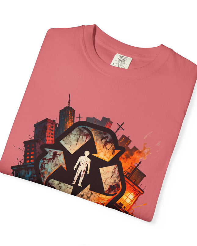 The 'Recycle More Humans!' Urban  Unisex Garment-Dyed T-shirt