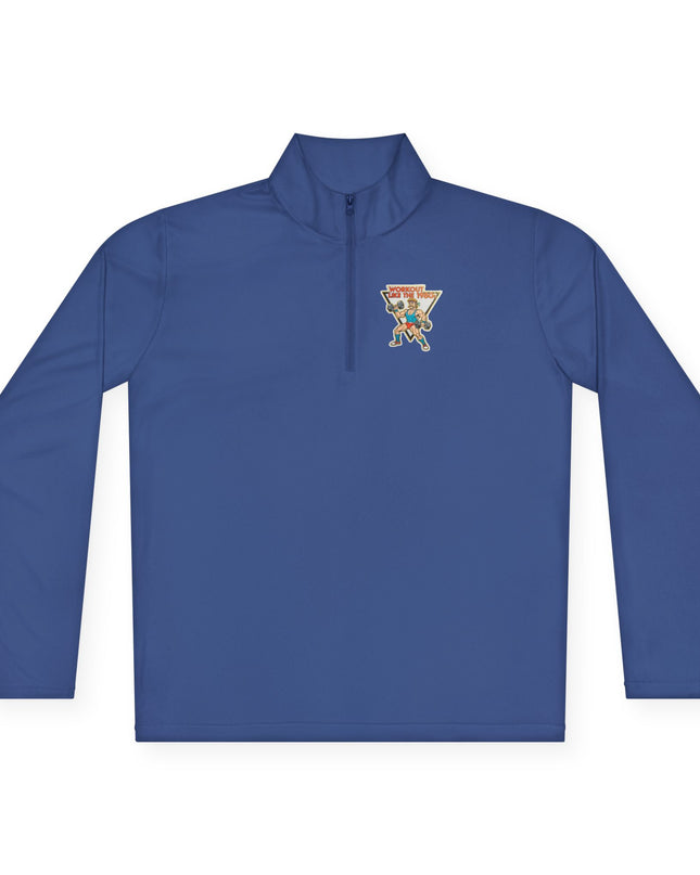 The 'Workout Like The 1980s' Muscle Man Quarter-Zip Pullover
