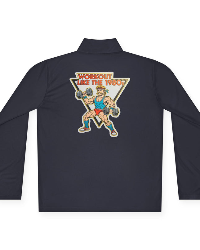 The 'Workout Like The 1980s' Muscle Man Quarter-Zip Pullover
