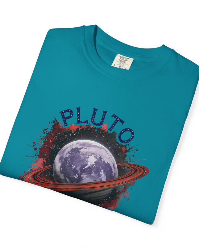The 'Pluto, Never Forget!' Dram  Unisex Garment-Dyed T-shirt