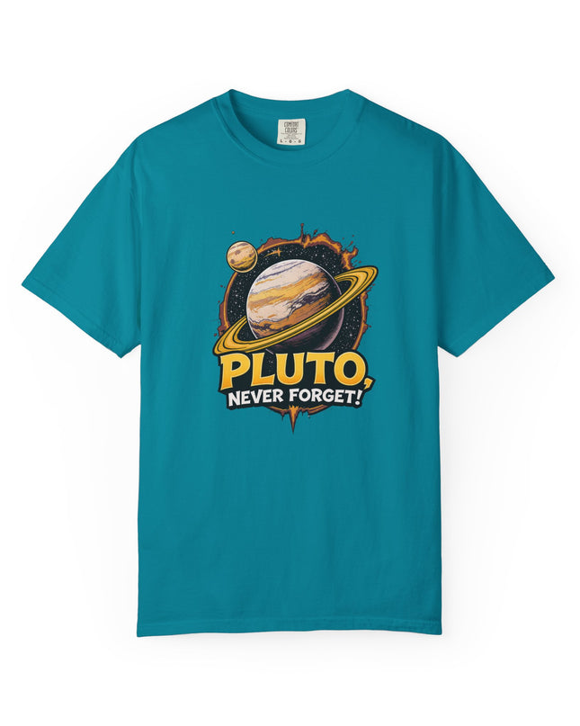 The 'Pluto, Never Forget!' Cart  Unisex Garment-Dyed T-shirt