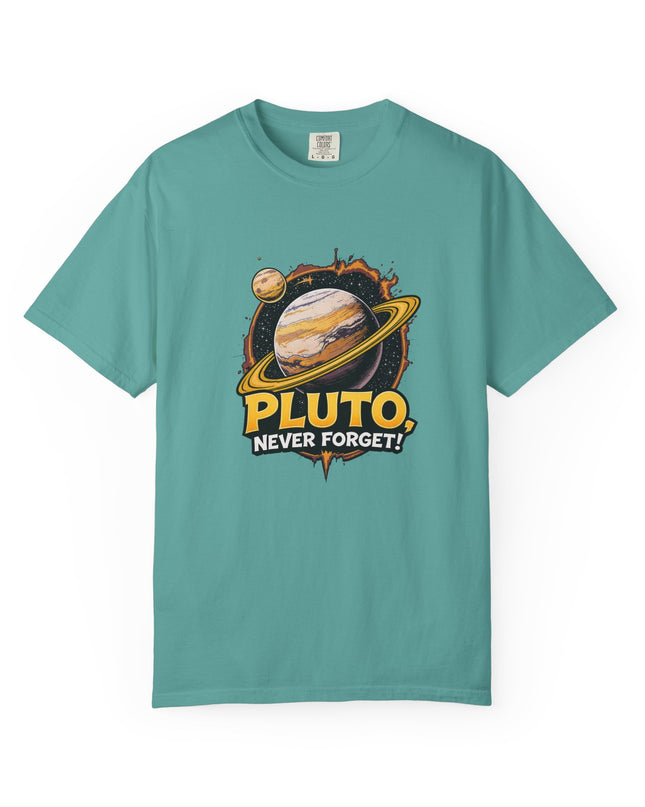 The 'Pluto, Never Forget!' Cart  Unisex Garment-Dyed T-shirt