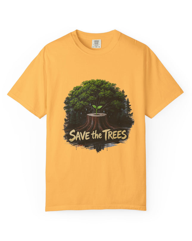 The  'Save The Trees!'  Crying Trees Unisex Garment-Dyed T-shirt