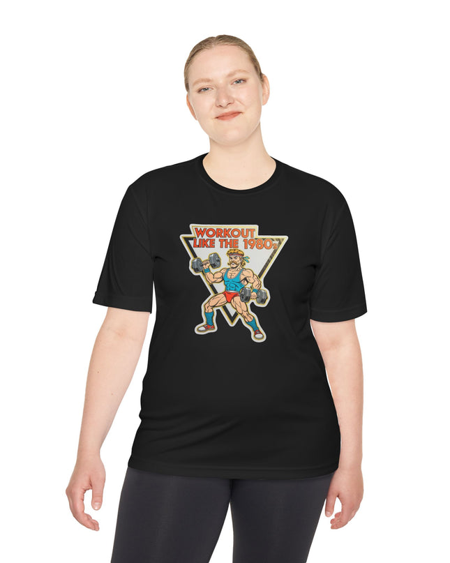 The 'Workout Like The 1980s' Muscle Man Workout Shirt