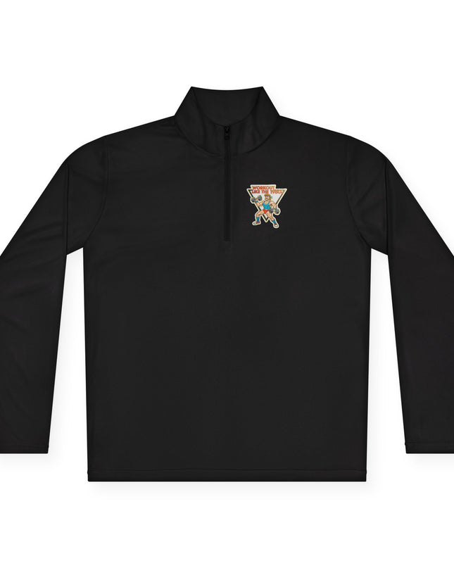 The 'Workout Like The 1980s' Muscle Man Quarter-Zip Pullover