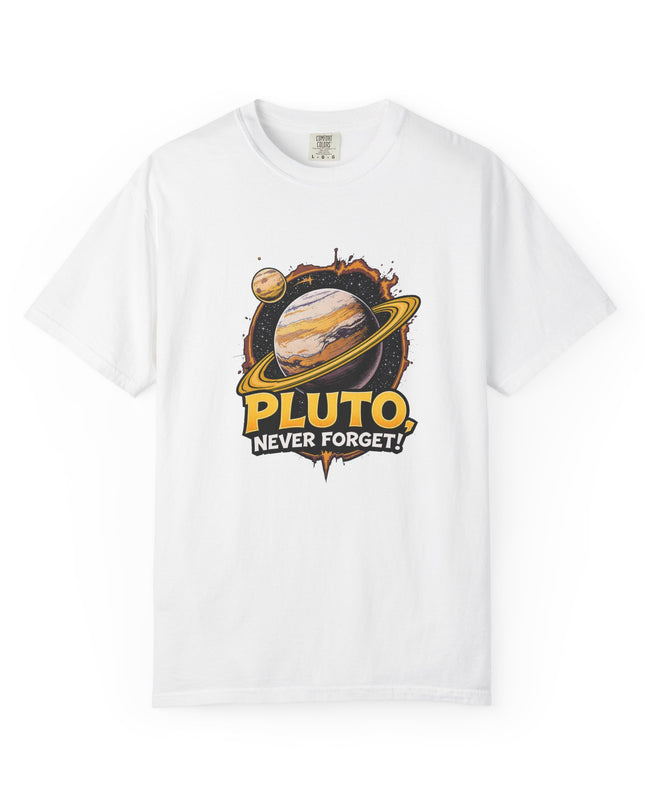 The 'Pluto, Never Forget!' Cart  Unisex Garment-Dyed T-shirt