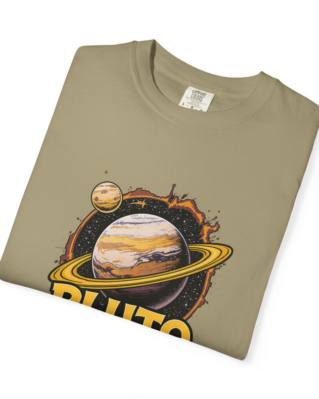 The 'Pluto, Never Forget!' Cart  Unisex Garment-Dyed T-shirt