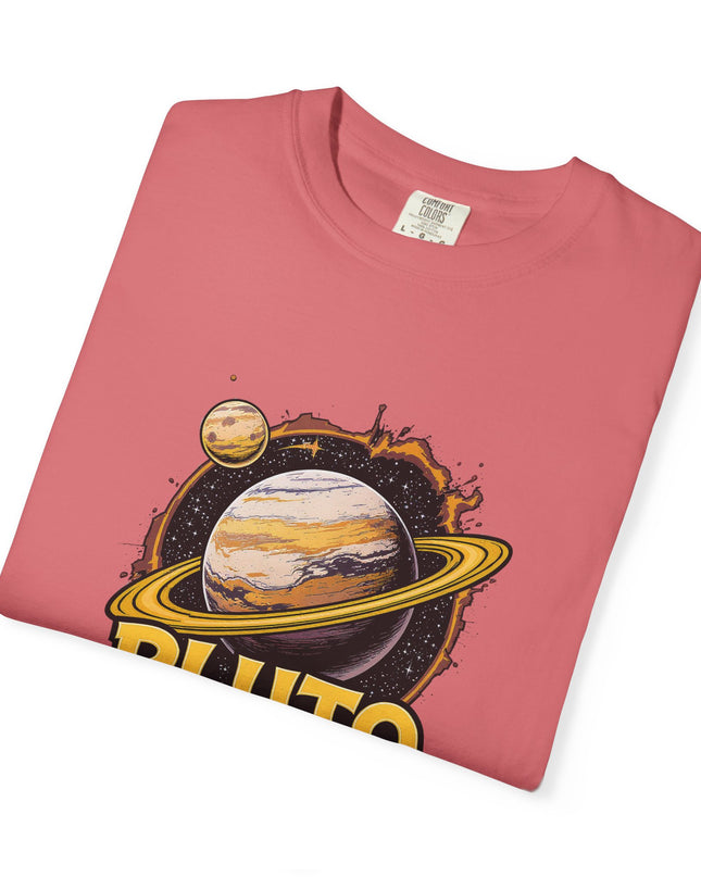 The 'Pluto, Never Forget!' Cart  Unisex Garment-Dyed T-shirt