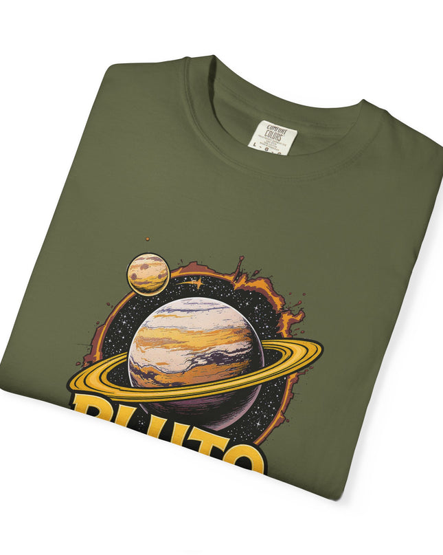 The 'Pluto, Never Forget!' Cart  Unisex Garment-Dyed T-shirt