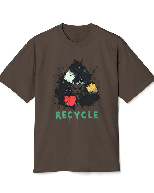 The 'Recycle More Humans' v2 T-Shirt, Eco-Friendly Graphic Tee, Save the Earth Apparel, Sustainable Clothing, Upcycled Materials Shirt