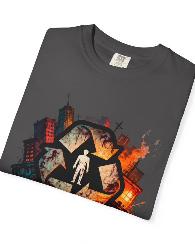 The 'Recycle More Humans!' Urban  Unisex Garment-Dyed T-shirt