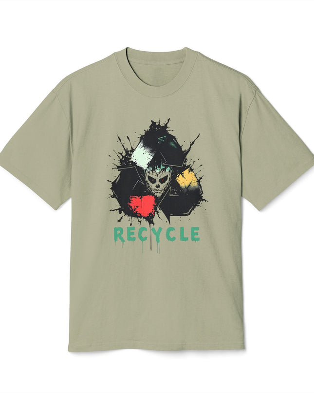 The 'Recycle More Humans' v2 T-Shirt, Eco-Friendly Graphic Tee, Save the Earth Apparel, Sustainable Clothing, Upcycled Materials Shirt