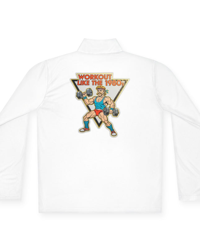 The 'Workout Like The 1980s' Muscle Man Quarter-Zip Pullover