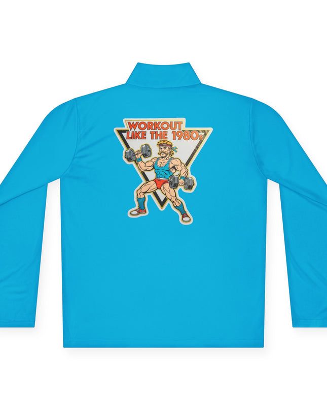 The 'Workout Like The 1980s' Muscle Man Quarter-Zip Pullover