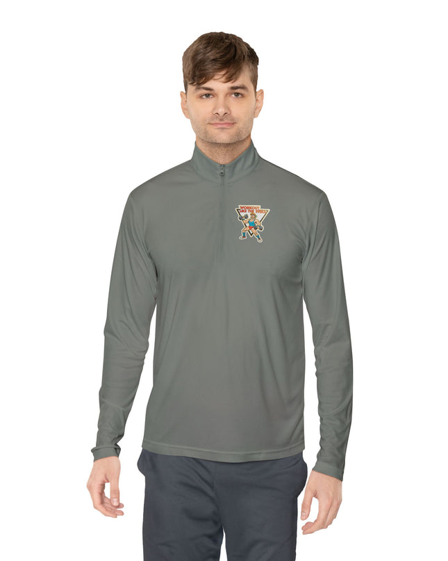 The 'Workout Like The 1980s' Muscle Man Quarter-Zip Pullover