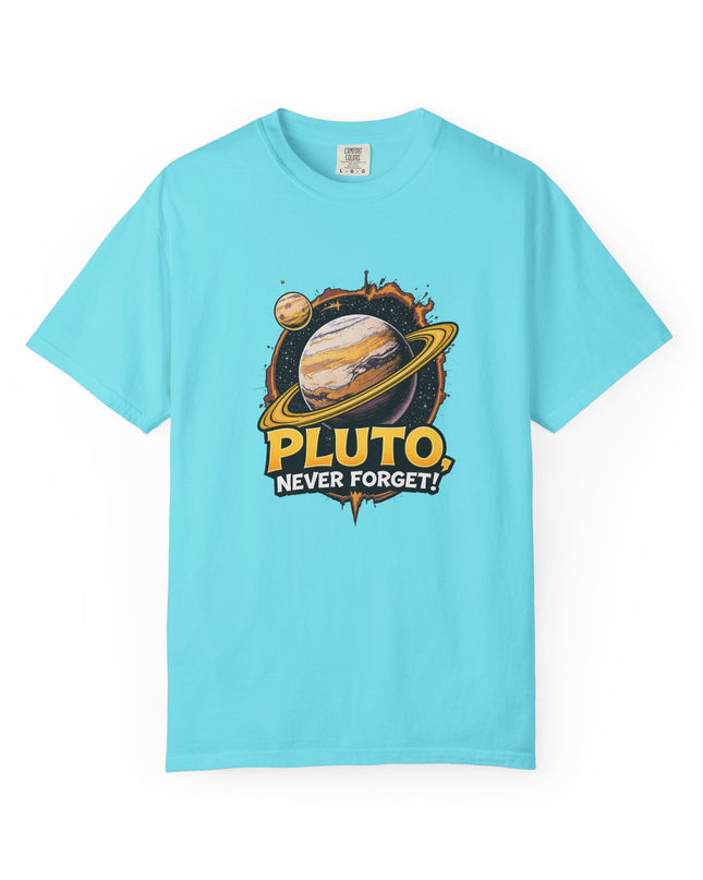 The 'Pluto, Never Forget!' Cart  Unisex Garment-Dyed T-shirt