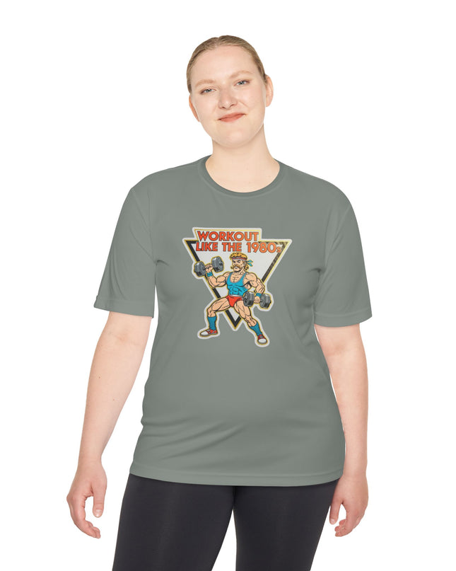 The 'Workout Like The 1980s' Muscle Man Workout Shirt