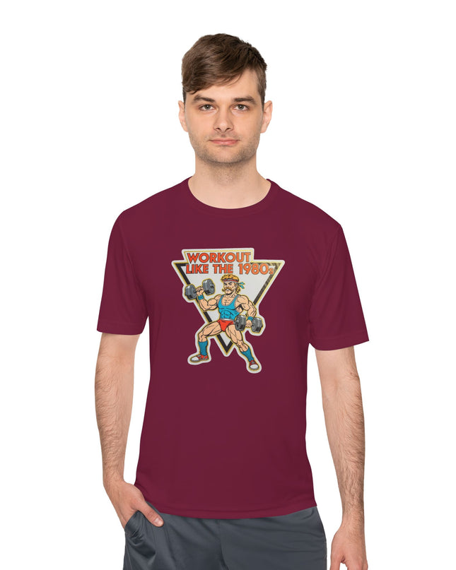 The 'Workout Like The 1980s' Muscle Man Workout Shirt