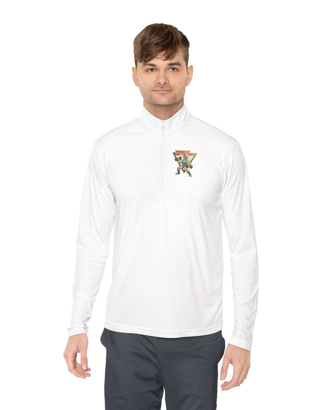 The 'Workout Like The 1980s' Muscle Man Quarter-Zip Pullover